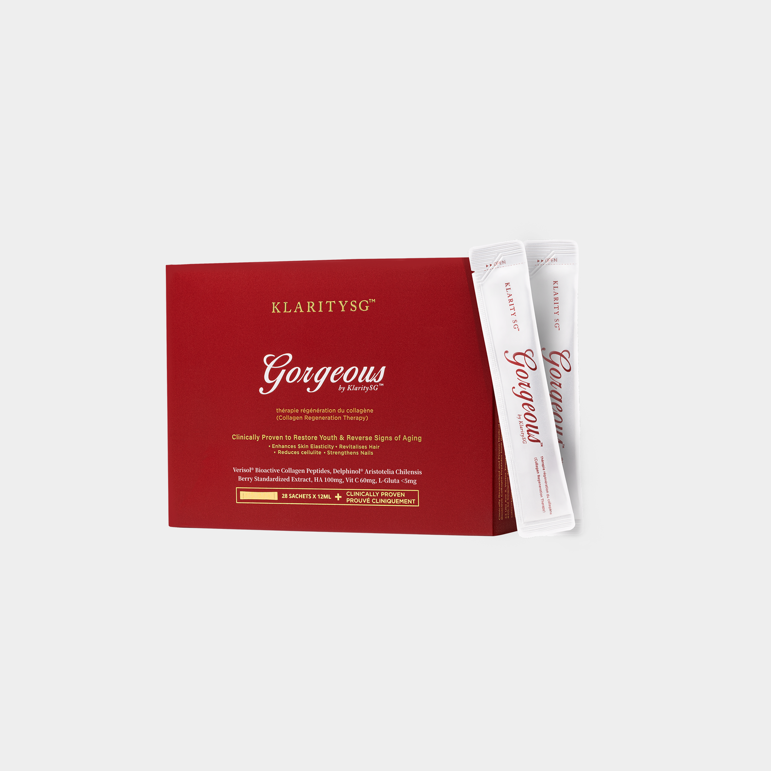 Gorgeous by KlaritySG™ │ Medical Grade Bioactive Collagen Peptides® to reverse ageing