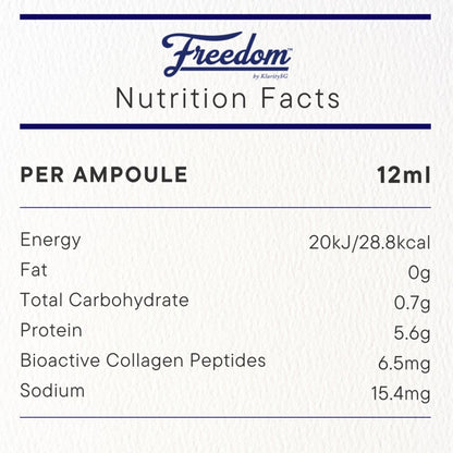 Freedom by KlaritySG™ (HK)- Medical Grade Bioactive Collagen Peptides to heal Joint pain