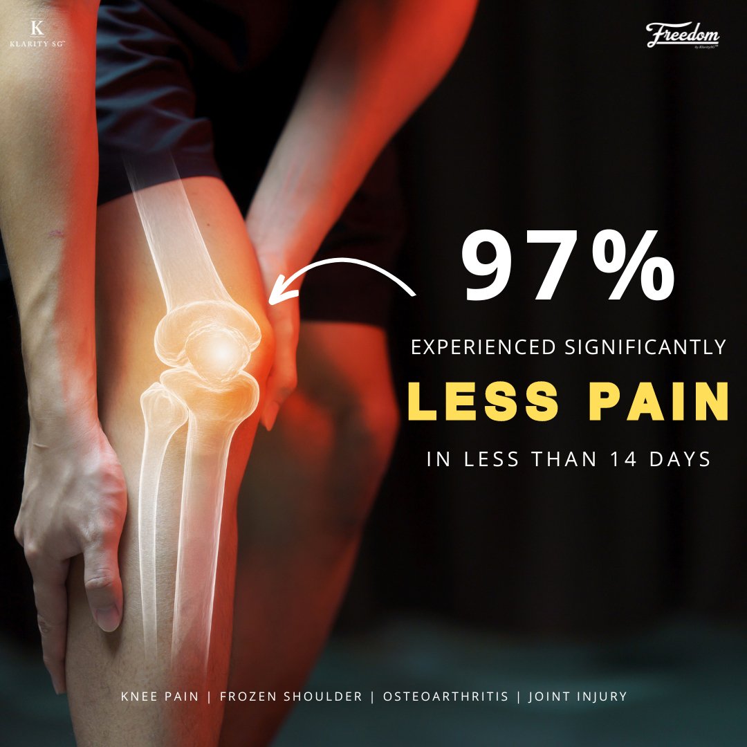 Freedom by KlaritySG™ (MY)- Medical Grade Bioactive Collagen Peptides to heal Joint pain