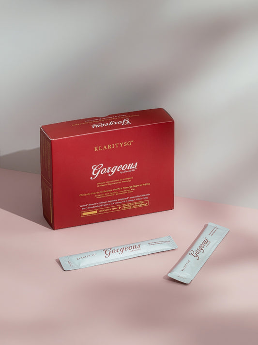 Gorgeous by KlaritySG™ - Medical Grade Bioactive Collagen Peptides® to reverse ageing