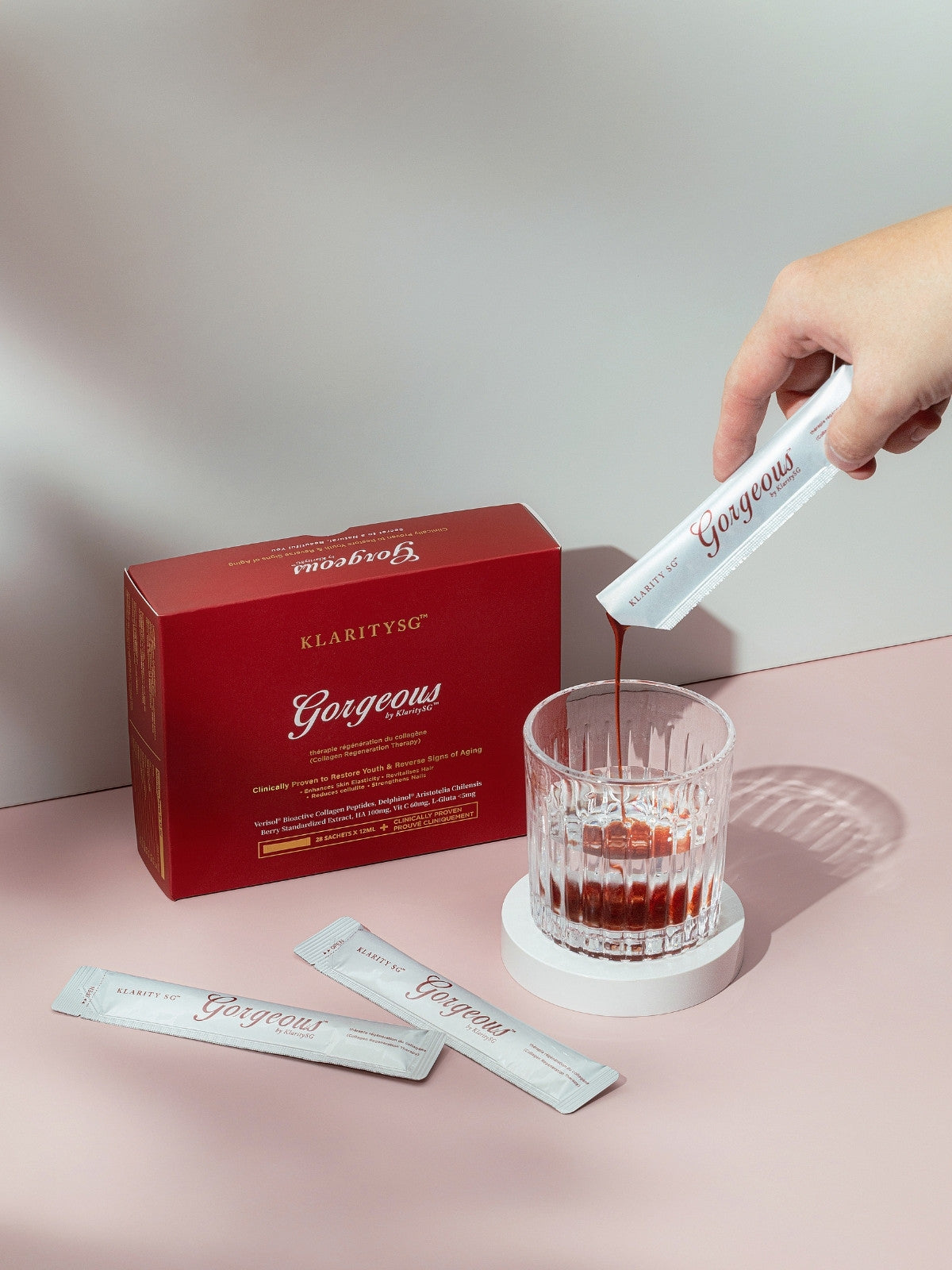 Gorgeous by KlaritySG™ - Medical Grade Bioactive Collagen Peptides® to reverse ageing