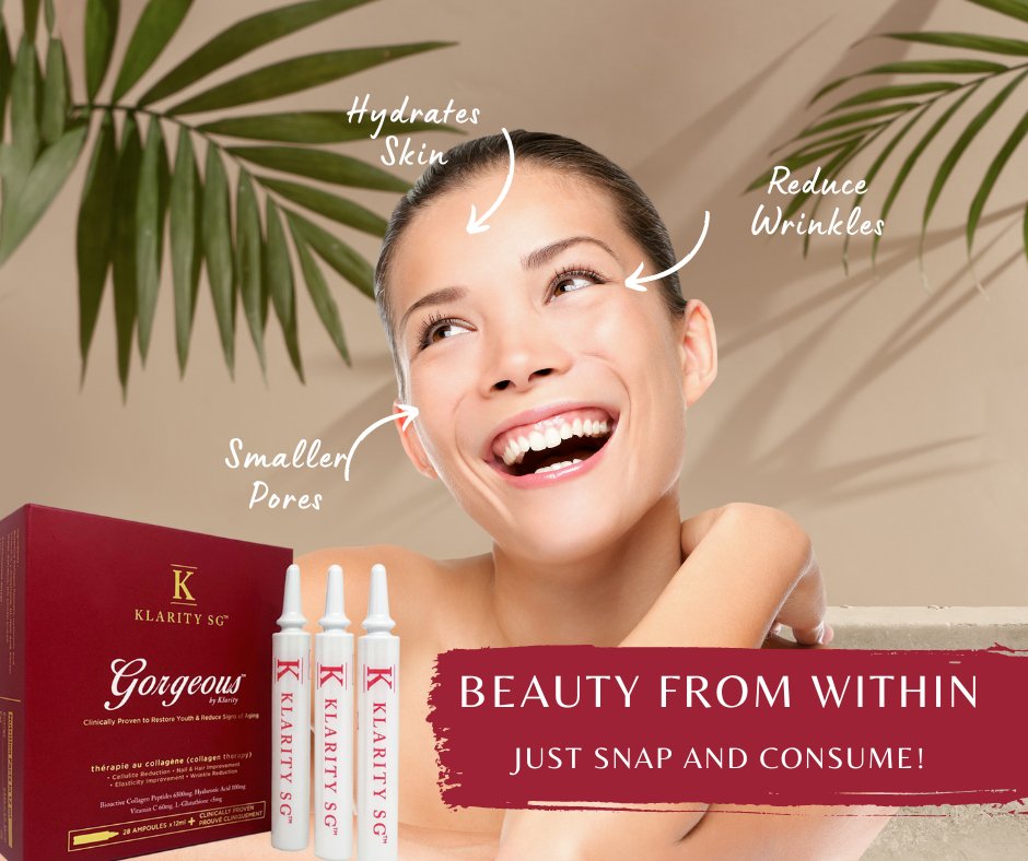 Gorgeous by KlaritySG™ (HK) - Medical Grade Bioactive Collagen Peptides to reverse ageing