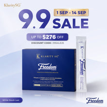 Load image into Gallery viewer, Freedom by KlaritySG™  - Medical Grade Bioactive Collagen Peptides® to heal Joint pain
