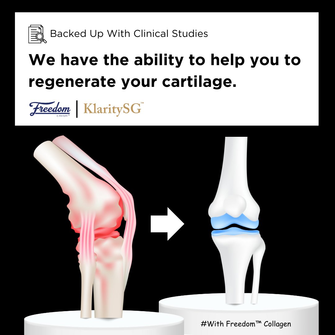 Freedom by KlaritySG™ - New customers promo (Healthy and stronger Joints, Bones, Tendons / Ligaments.)
