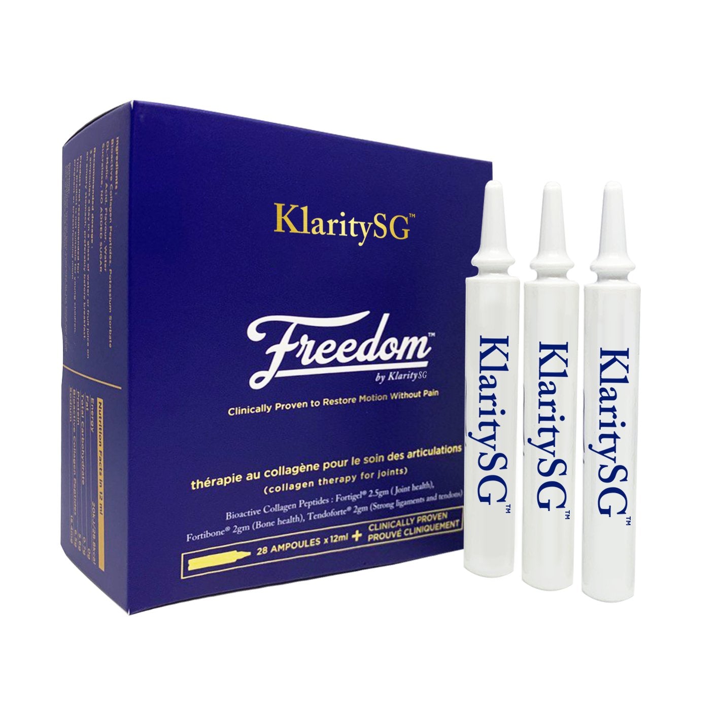 Freedom by KlaritySG™ - New customers promo (Healthy and stronger Joints, Bones, Tendons / Ligaments.)