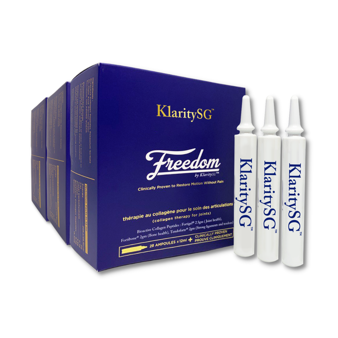 Freedom by KlaritySG™  - Medical Grade Bioactive Collagen Peptides to heal Joint pain