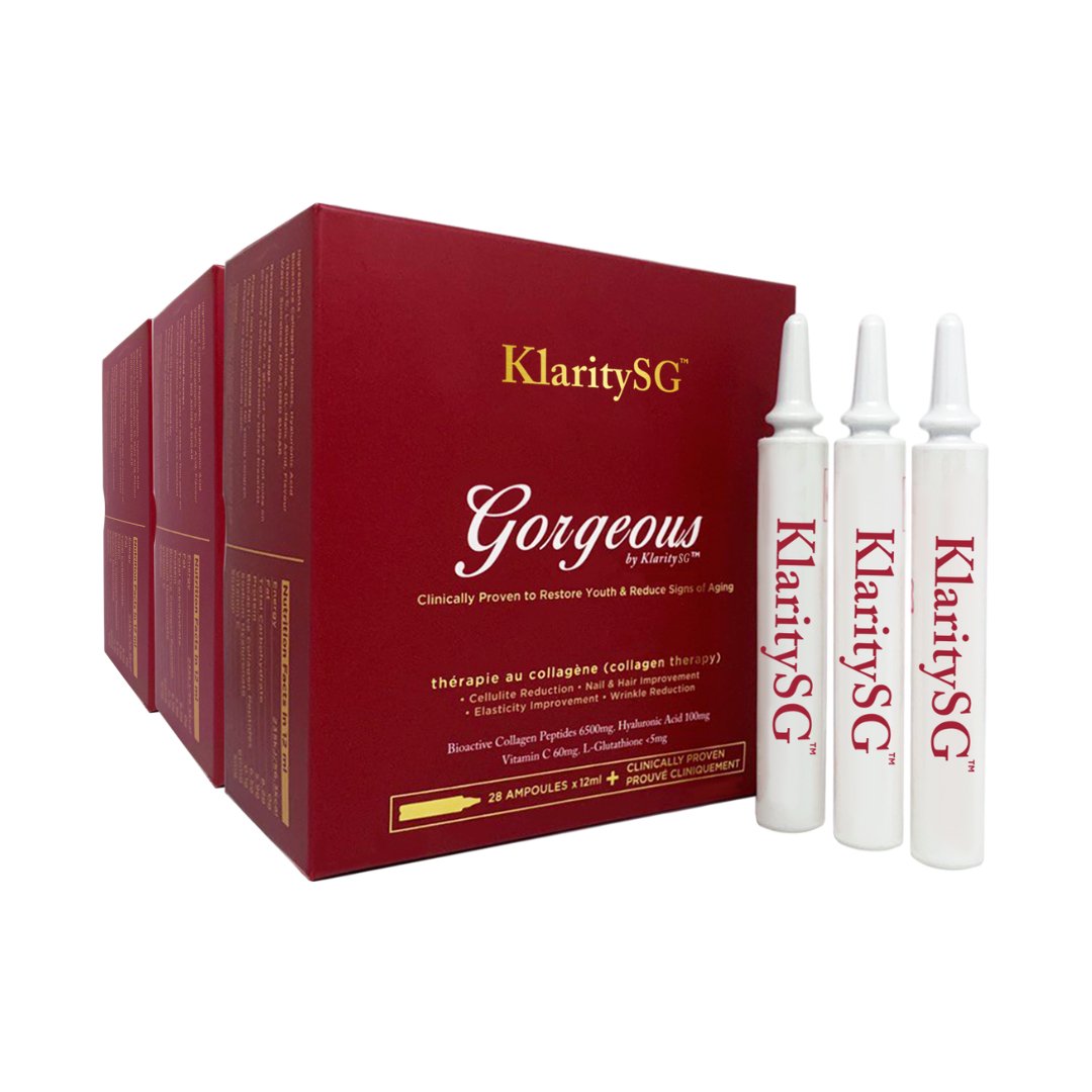 Gorgeous by KlaritySG™ (HK) - Medical Grade Bioactive Collagen Peptides to reverse ageing