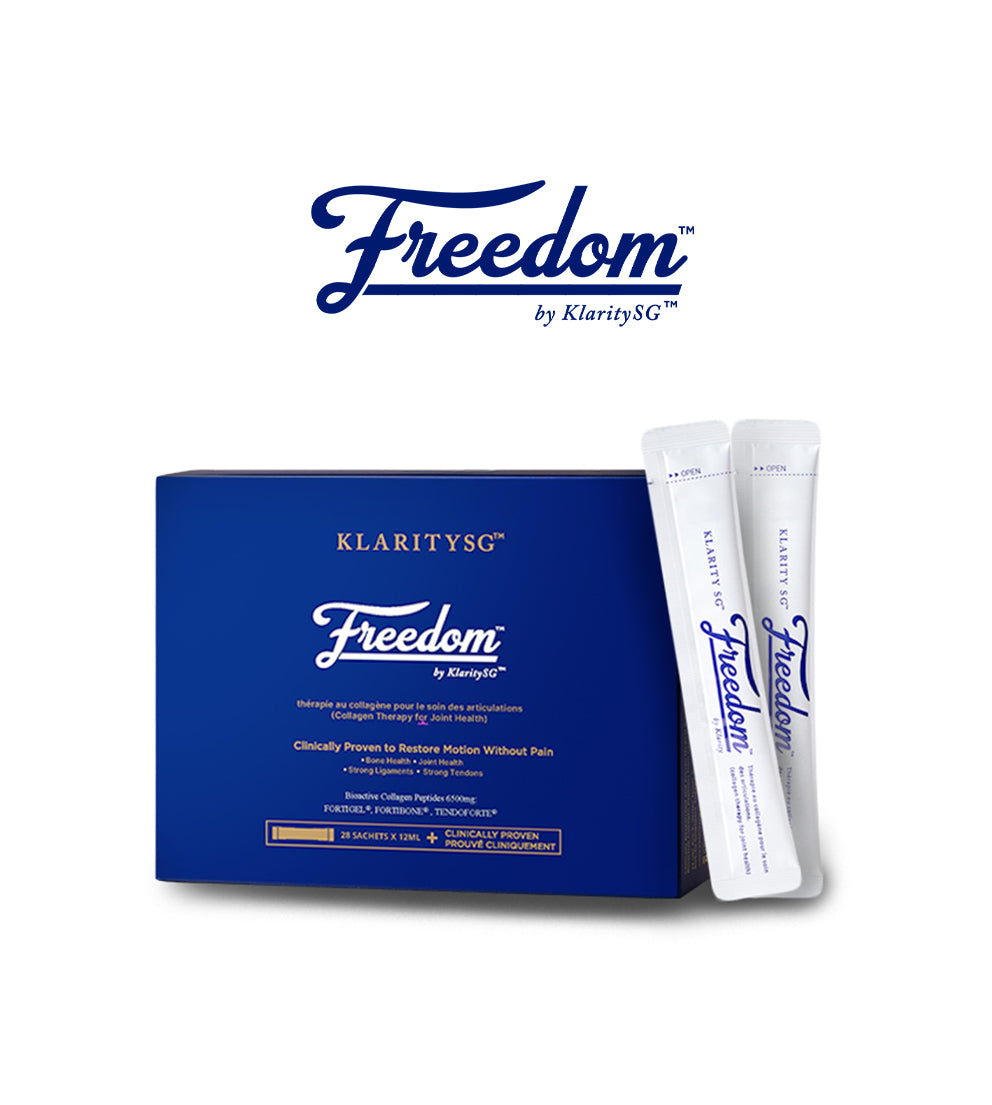 Freedom by KlaritySG™ - Medical Grade Bioactive Collagen Peptides to heal Joint pain