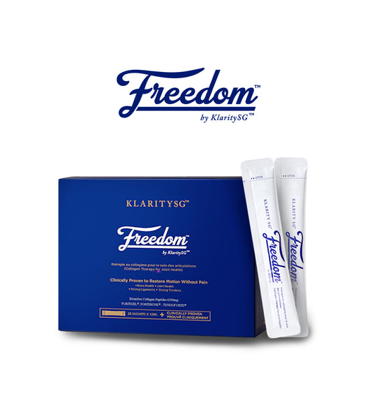 Freedom by KlaritySG™ - Medical Grade Bioactive Collagen Peptides to heal Joint pain
